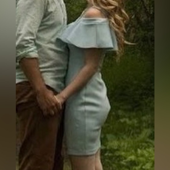 Guess baby blue ruffle top dress - Picture 5 of 5